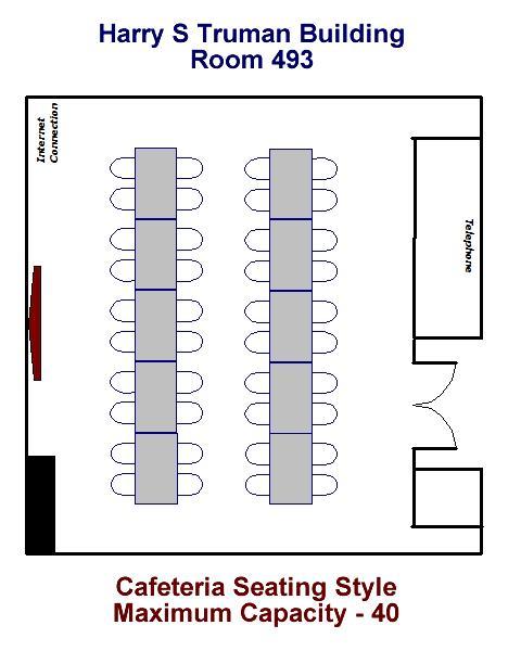 Cafeteria Seating Style Maximum Capacity - 40