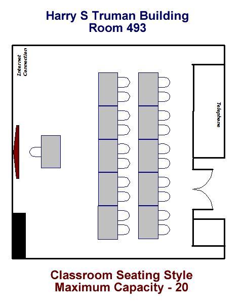Classroom Seating Style Maximum Capacity - 20