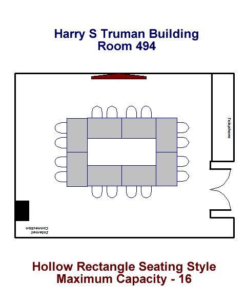 Hollow Rectangle Seating Style Maximum Capacity - 16