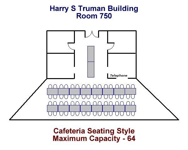 Cafeteria Seating Style Maximum Capacity - 64