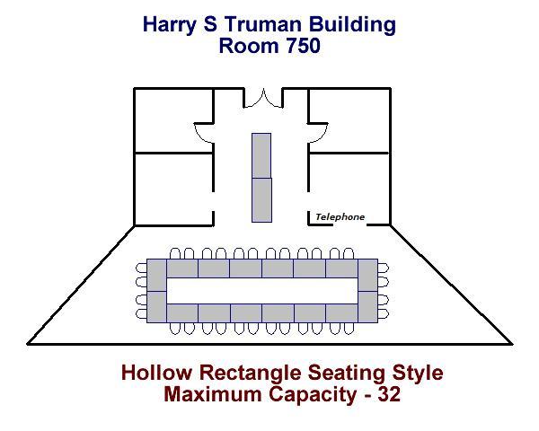 Hollow Rectangle Seating Style Maximum Capcity - 32
