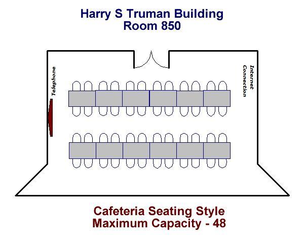 Cafeteria Seating Style Maximum Capacity - 48
