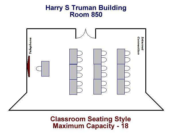 Classroom Seating Style Maximum Capacity - 18
