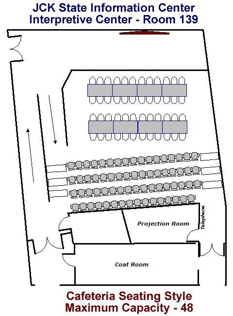 James C Kirkpatrick State Information Center Interpretive Center Classroom Seating Diagram - 48