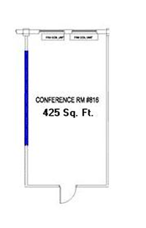 Landers State Office Building Room 816 Conference Room Diagram