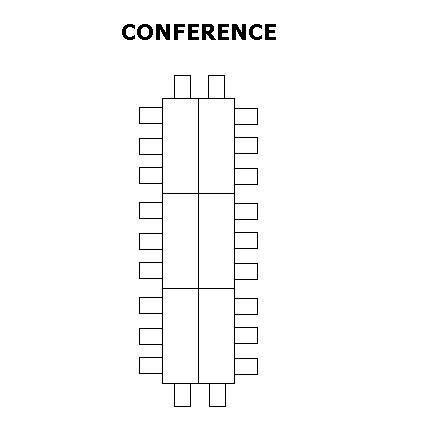 Wainwright State Office Building Room 116 Conference Seating Diagram