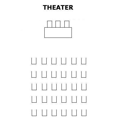 Wainwright State Office Building Room 116 Theater Seating Diagram