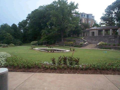 View of the garden from Capitol Avenue
