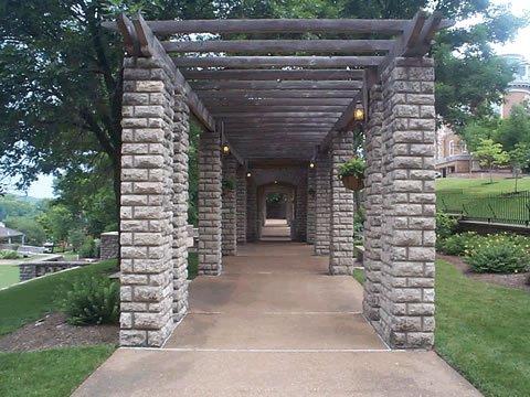 View of Upper Garden Pergola